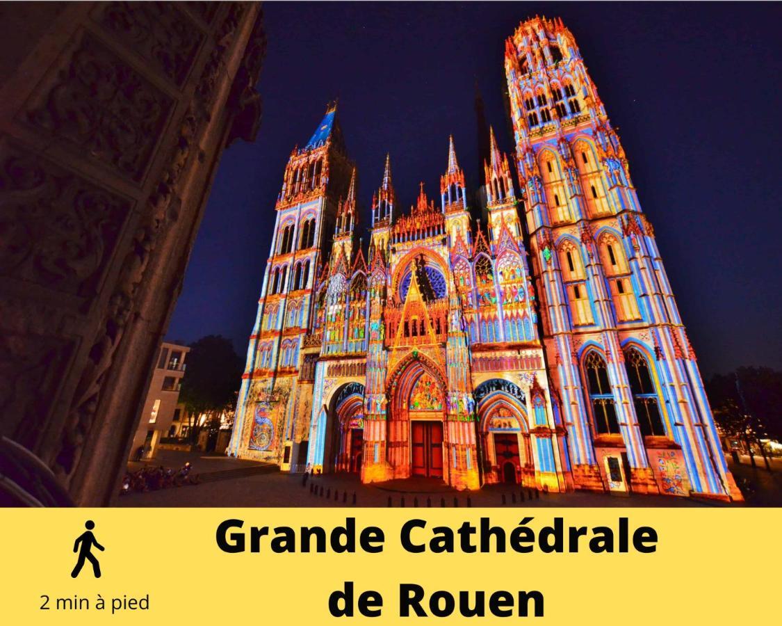 4 People+Free Street Parking+Cosy Centre Ville Appartement Rouen Buitenkant foto