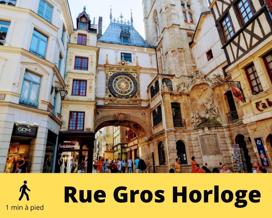 4 People+Free Street Parking+Cosy Centre Ville Appartement Rouen Buitenkant foto